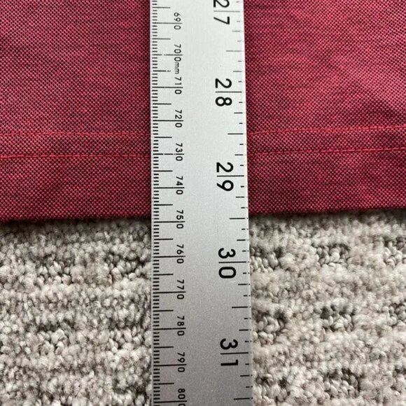 Travis Mathew Golf Shirt Men Extra Large XL Red Gray Stang & Company Poly Cotton - Picture 9 of 9